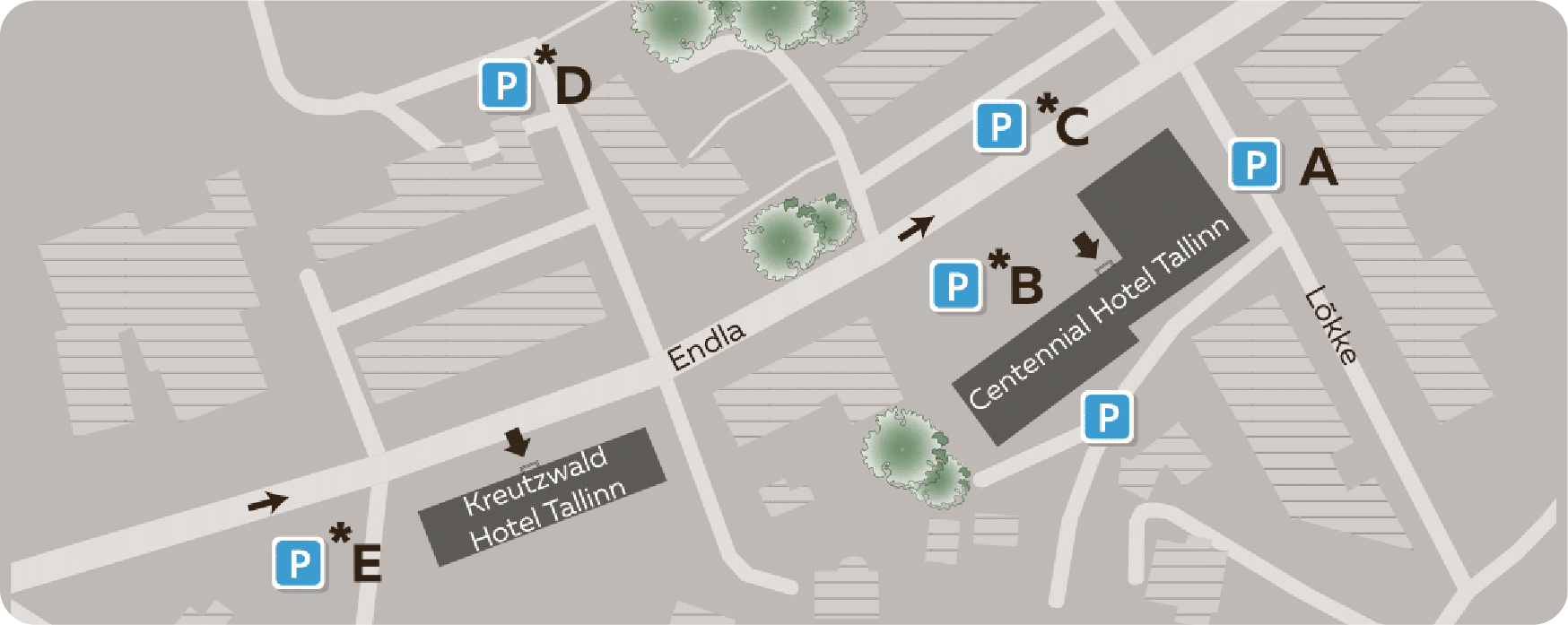 The Centennial Nexus Hotel parking info
